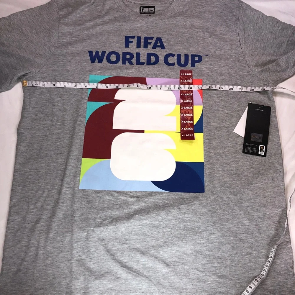 FIFA World Cup 2026 Canada Mexico USA Host Cities T-Shirt Gray XL New